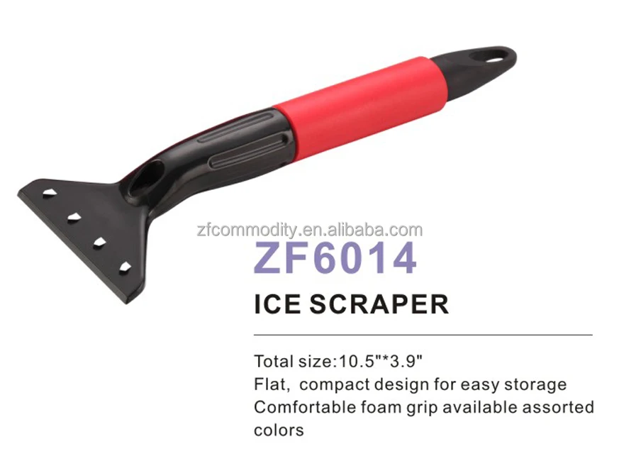 cheap promotional ice scraper squeegee Plastic Ice  Snow Scraper With Soft Handle ice scraper for car magical