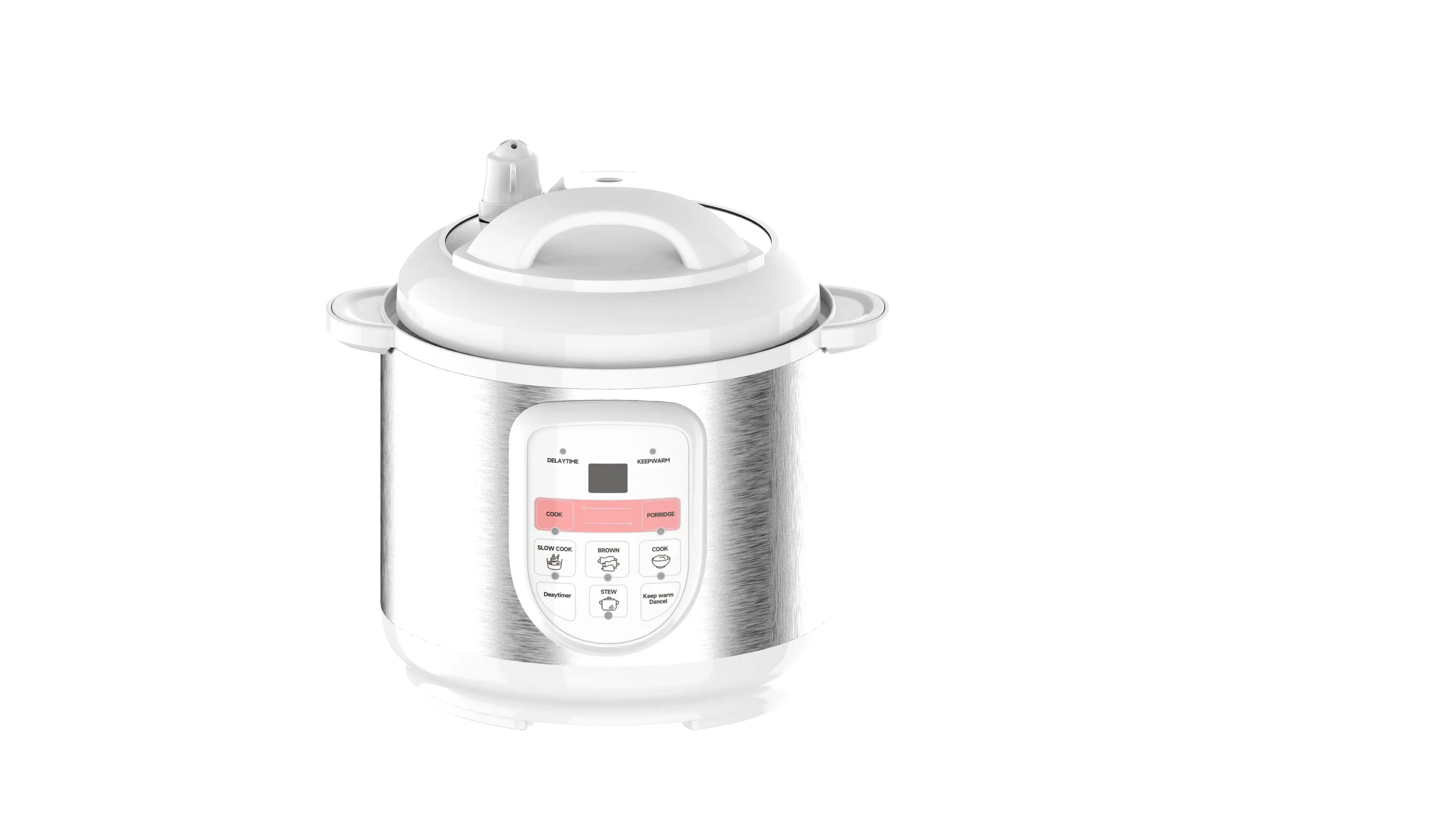 Multifunctional Pressure Cooker Electric Pressure Cooker Metal PTFE 100V 30-70ka Commercial Multi 3 in 1 White Stainless Steel