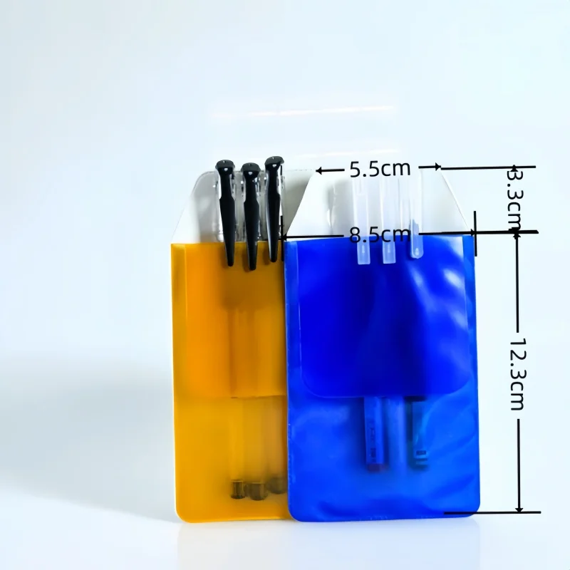 PVC Multicolor Pen Pencil Case Pen Holder Pocket Organizer Medical Pen Leak proof Pencil Box for Doctors