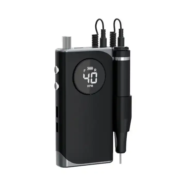 Wholesales Custom Logo Desktop Rechargeable Nail Grinder Nail Master Electric Nail Drill Machine 45000Rpm 85W Portable Machine