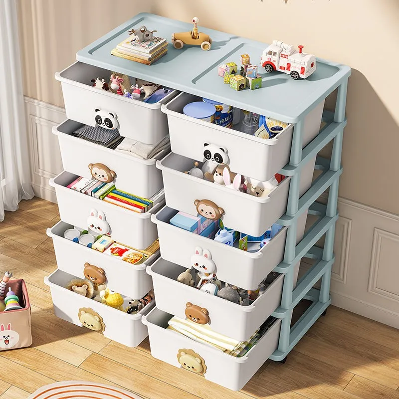 Furniture Living Room Wardrobe Cartoon Storage Cabinet Lovely Design Drawer Plastic Organizers