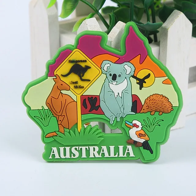 Cartoon creative resin magnetic refrigerator sticker customized personality PVC soft glue three-dimensional refrigerator sticker