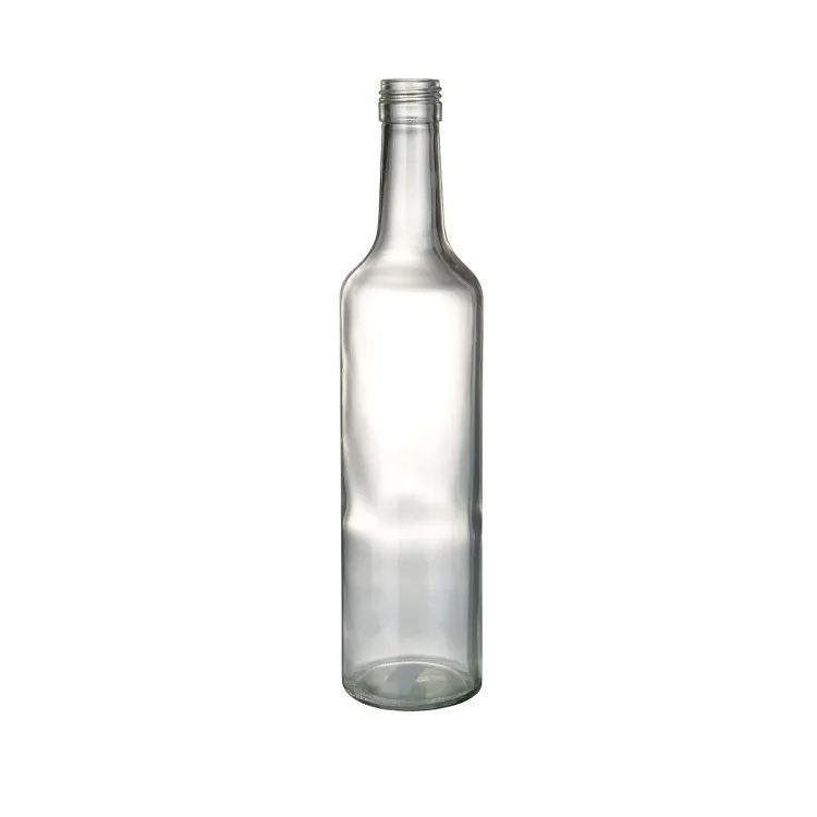 High Quality Gin Flint Spirit Whisky Vodka Liquor Glass Bottles with Embossed Finish for Brand Rum Liqueur Carton Packaging