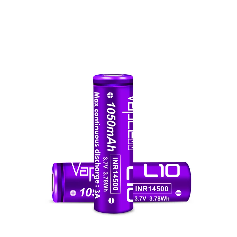 vapcell li-ion Battery 14500 Rechargeable battery 3.7V 14500 1050mah Electric toothbrush lithium-ion battery 14500