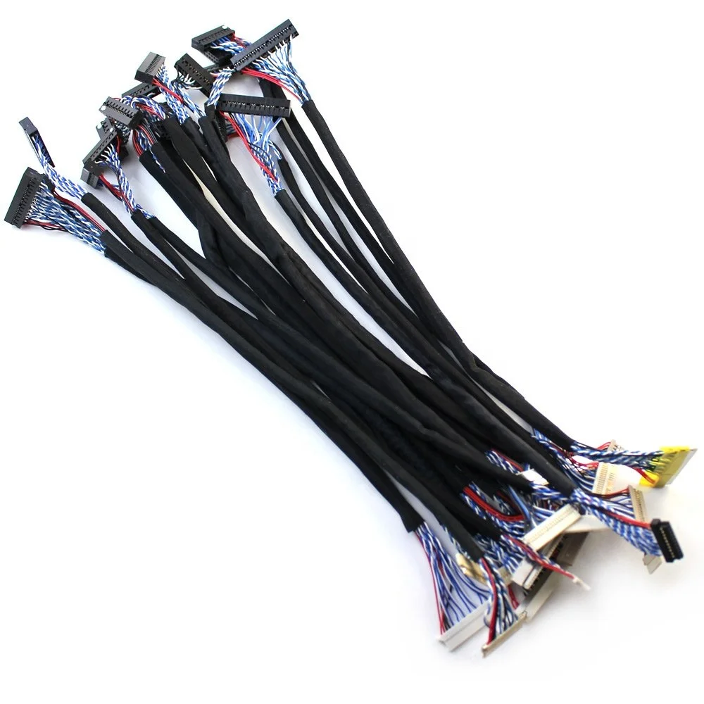 2*10P LVDS кабельная проводка Dupont двойной разъем экранный кабель 8