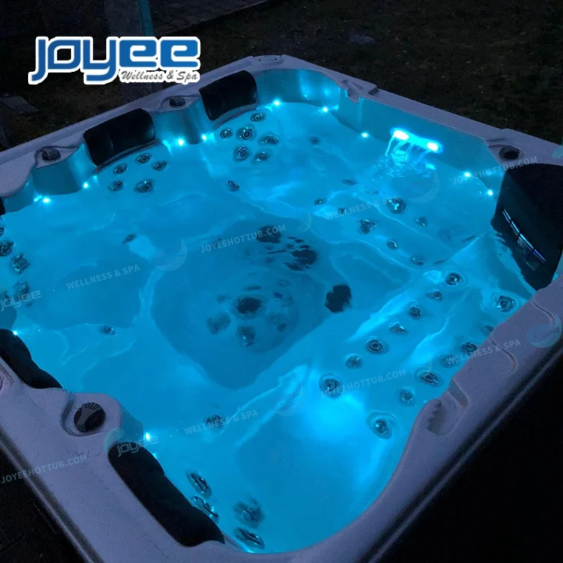 JOYEE Outdoor Spa Size Family Use Hot Tub Spa Enjoyable 5 Person Spa Whirlpool Bathtub Outdoor Garden