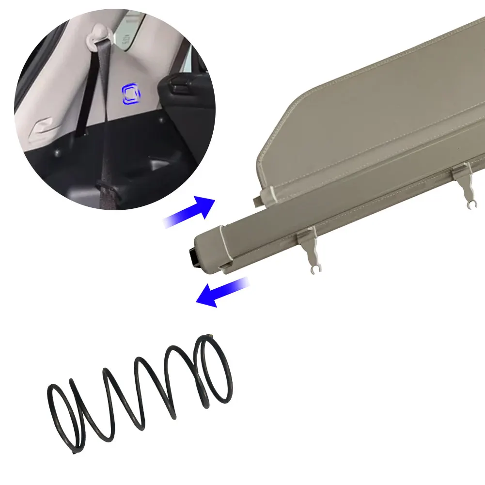 Car Accessories RetractableFactory Style PVC Cloth Gray Cargo Cover for Honda Pilot 16-19