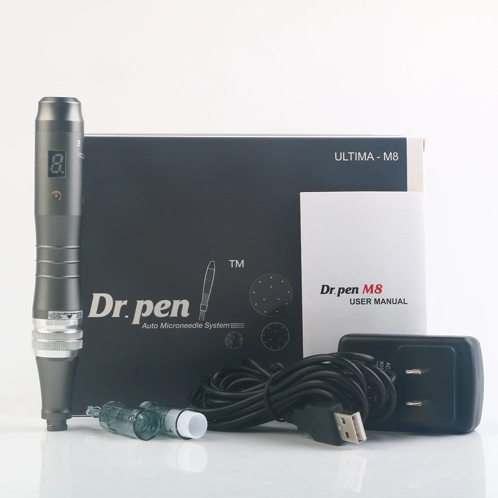 HD LCD 6 Levels Speed Level Control Display  Electric Derma Dr Pen M8 Auto Microneedle System