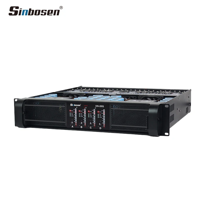 Sinbosen DS-20Q professional 4 channel switching power supply amplifier suitable for dual 18-inch subwoofer