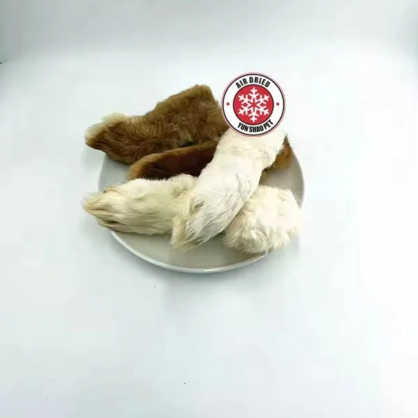 Лидер продаж небольшой минимальный заказ корм для домашних животных стоматологическое лечение высушенные на воздухе кроличьи лапы собак