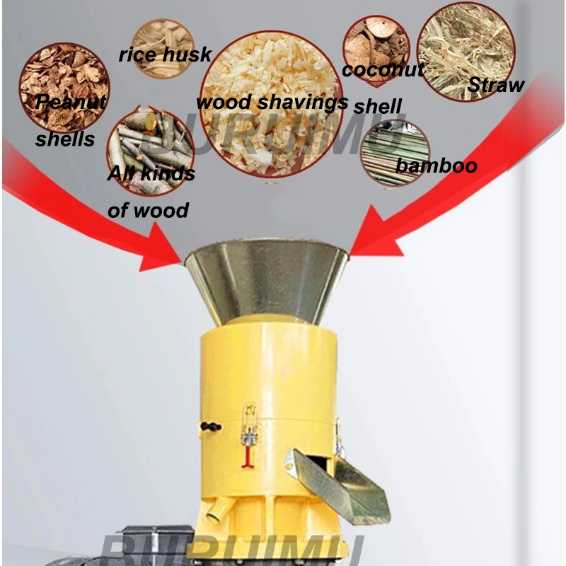 Full Automatic Biomass Pellets Make Machine Coconut Shell  Wood Pellet Making Maker Sawdust Granule  Manufacturer