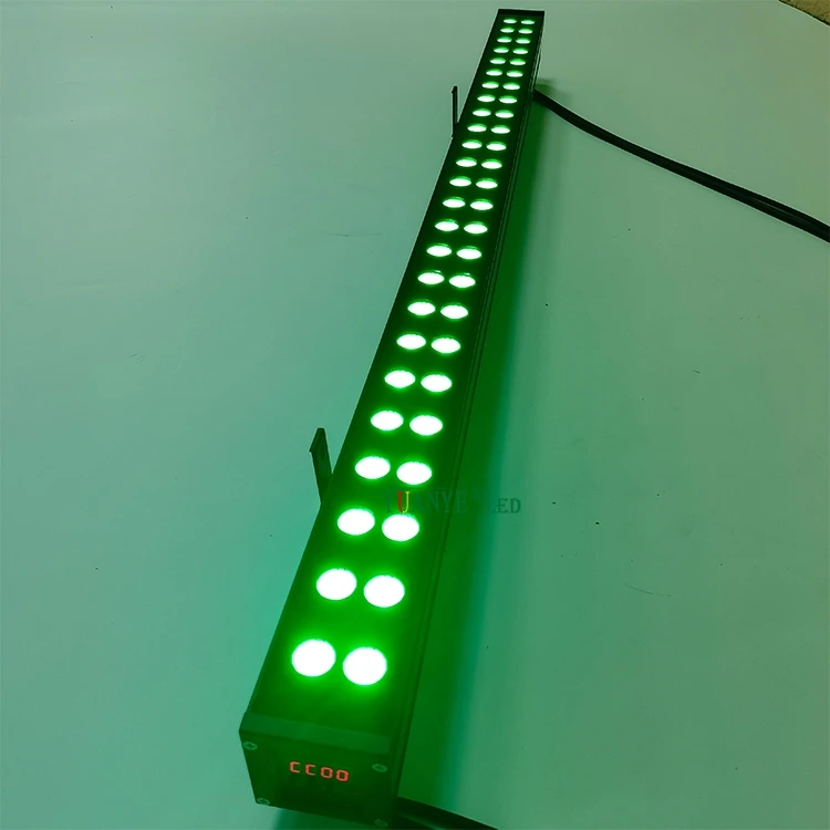 Permanent Street Lights Led Lighting Dmx512 With Digital Display And Buttons Facade Wall Washer Blue