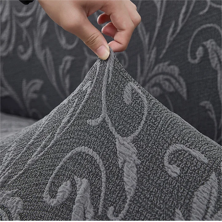 Various pattern jacquard dining chair covers elastic universal chair cover for banquets hotel chair