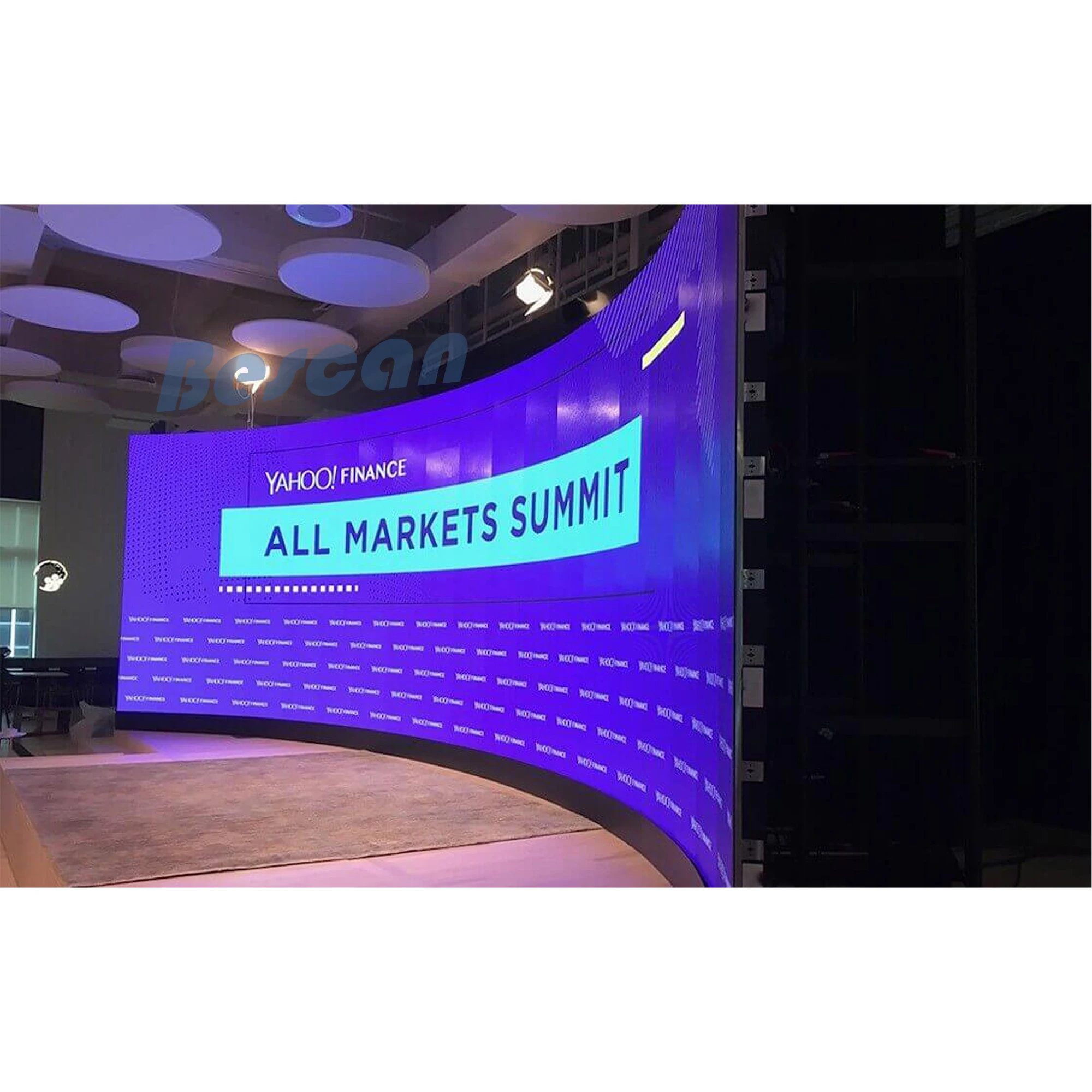 BESCAN Curved Round Cube Indoor Outdoor LED Screen Wall High Quality High Definition Curved LED Video Wall For Stage Event