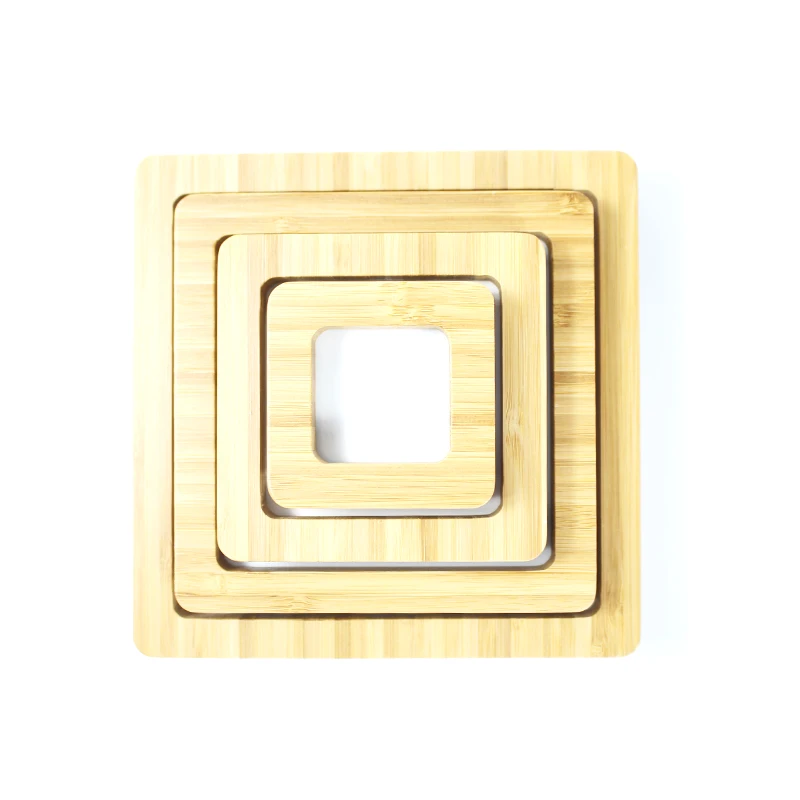 Personalized Birthday Gift Sublimation Blank Alu Sheet Bamboo Customized Magnet Photo Frame for Heat Transfer