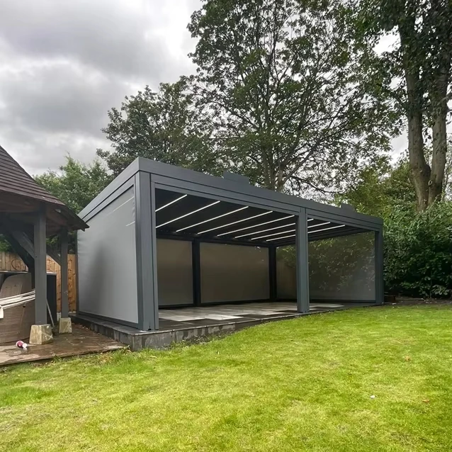 Factory Outlet Open Corrosion Resistant Electric Blinds Villa Garden Shade Sunscreen Pergola