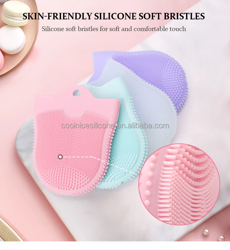 Massage Mitten  for Facial SPA Multifunction Bathing Tool Double-Sided Use Silicone Facial Brush Mitten