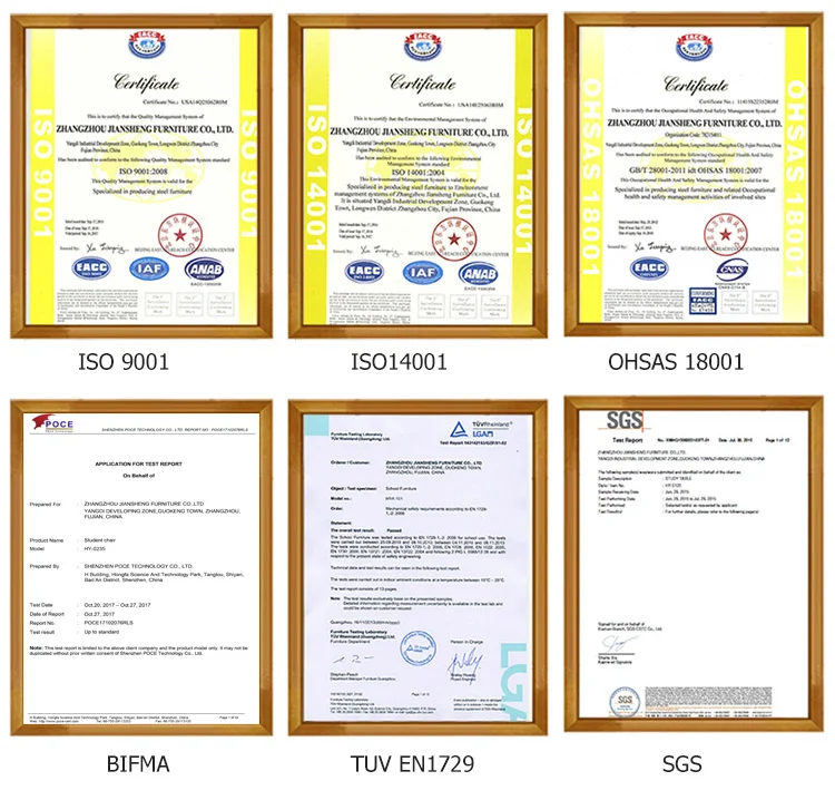 New arrival University PP School Chairs with writing pad