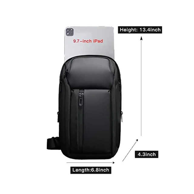 BSCI custom New hot selling high capacity factory price waterprooff mens survival crossbody chest pack