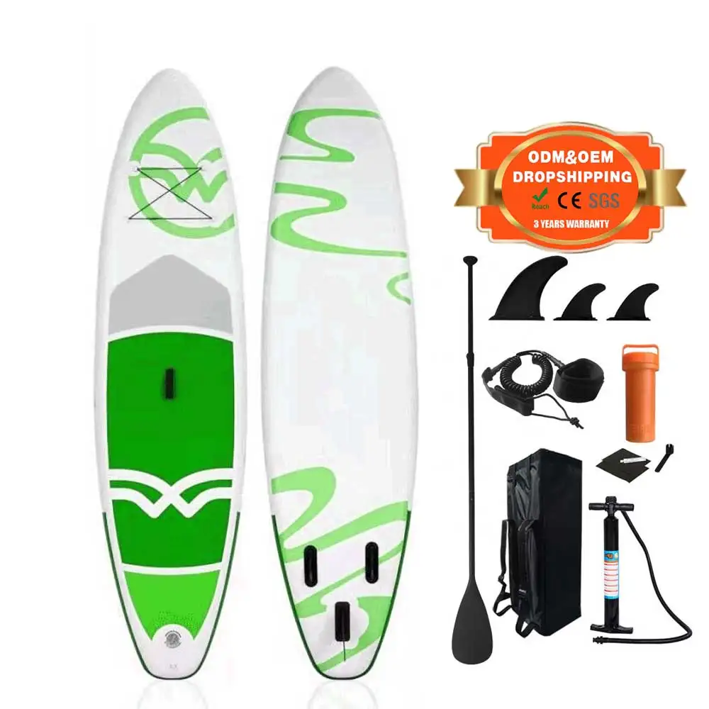 wholesale popular Design sup inflatable paddle board standup surfboard water play board