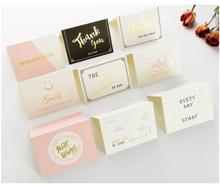 Korean creative flowers Birthday Card  Greeting card