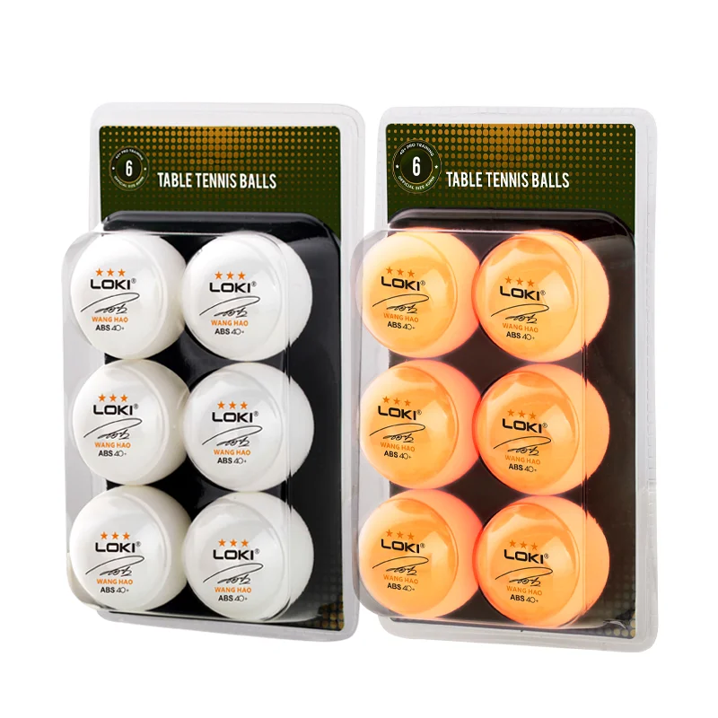 Hot selling ABS personalized table tennis balls pingpong ball white&orange Advanced Training Ball