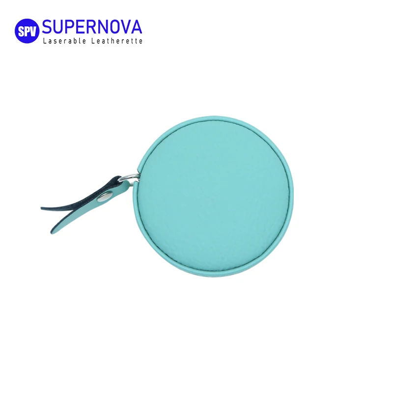 Custom 44 Color Laser Genuine Leather Mini Tailor Cloth Body Measuring Tape Laserable Engraving Leatherette Tape Measure