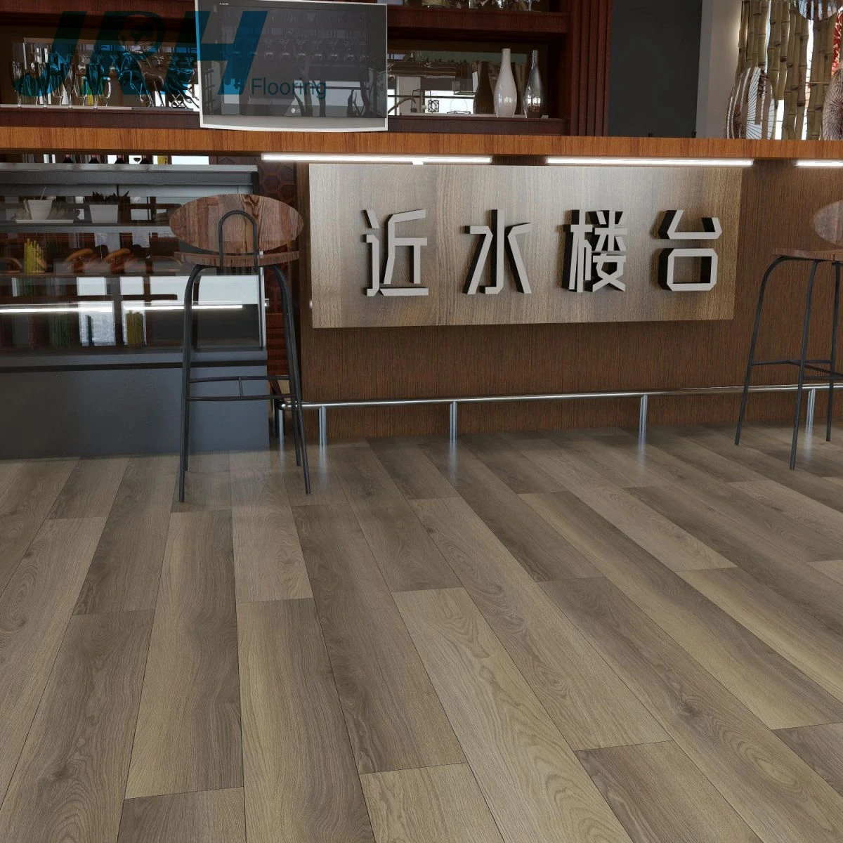 Durable waterproof pvc vinyl plank tile click lock padding back 4mm 5mm 6mm spc flooring with ixpe eva foam underlay