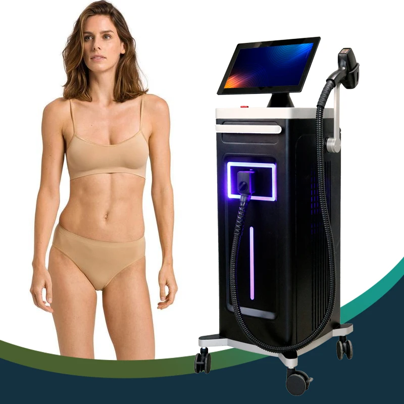Weifang KM 13 Handles Alexandrite Laser 3 Wavelength 755nm 808nm 1064nm Diode Laser Hair Removal Machine