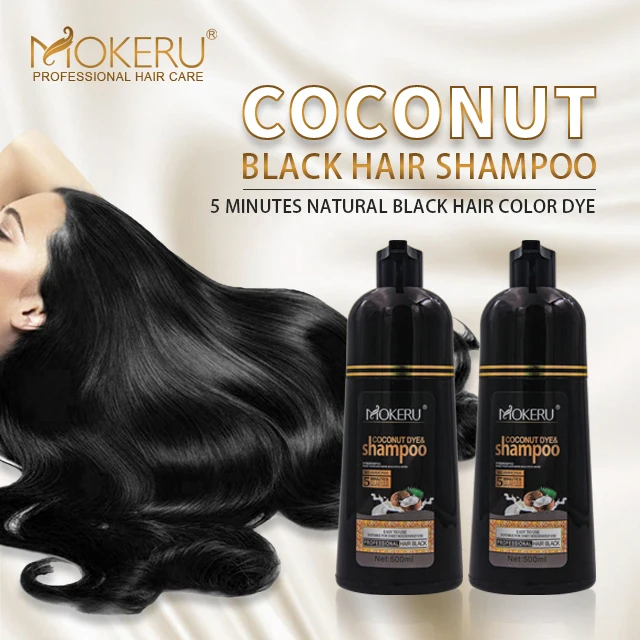 Кокосовый шампунь Mokeru 500 мл fast magic для белых и черных волос с фирменной торговой