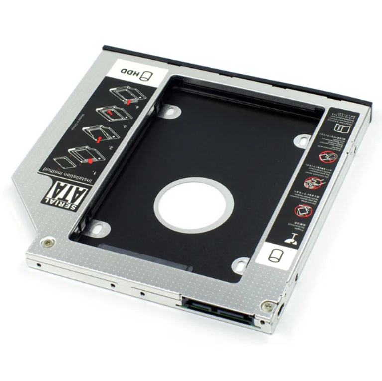 2nd 2,5 дюймов жесткий диск SSD жесткий диск HDD Caddy чехол адаптер 12,7 мм SATA для DVD CD-ROM HP Dell ноутбук Acer BenQ ASUS Lenovo