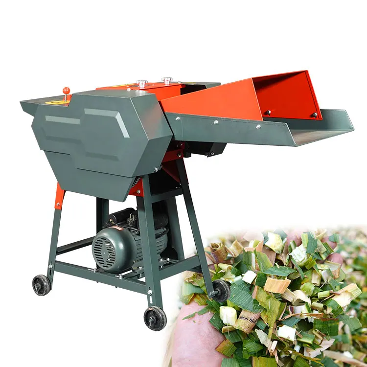 Mini Chaff Cutter Machine Corn Stalk Cutting Machinery Processing Animal Feed Silage Chopper for Dairy Farm