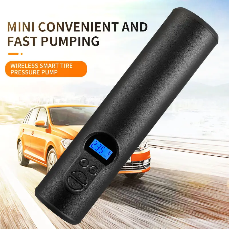 2024 latest portable car air pump multi-function tire pressure detector basketball motorcycle car bicycle inflation
