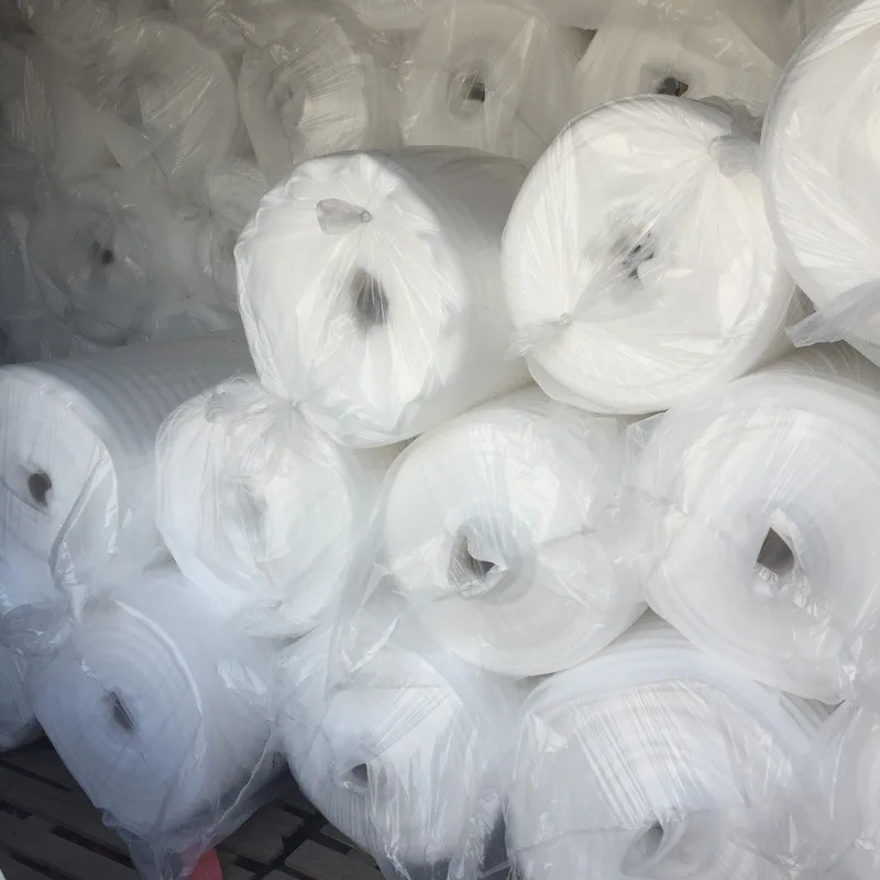 White PE foam rolls/EPE foam roll 2mm/soft foam roll EPE foam material for goods protection