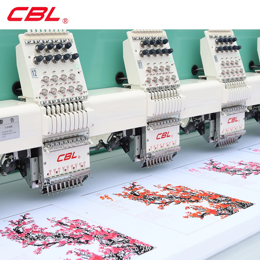 Китай CBL 24 головки плоская вышивальная машина заводская цена компьютерная