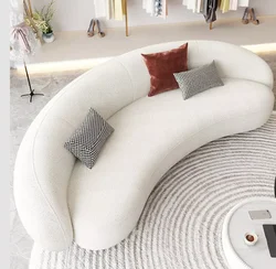 Nordic style fleece Sofas sherpa art Sense of curve design Comfortable Living Room Hotel Sectional Sofa For Home