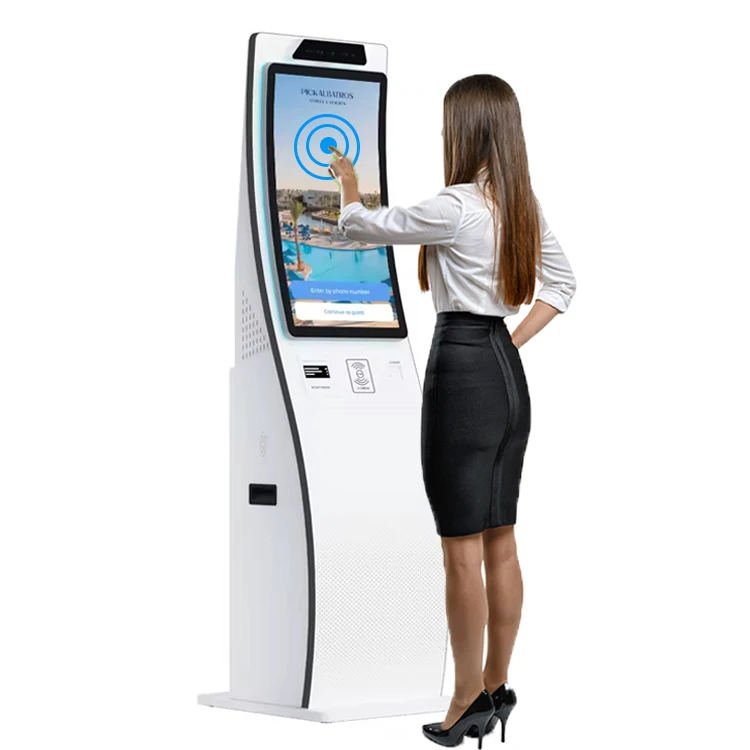self ordering kiosk terminal in restaurant table stand ordering kiosk reading qr code android kiosk tablet