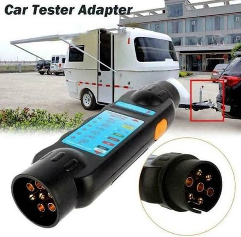  Прямые поставки с фабрики 7pin 12/24V автомобиля и прицепа огни проводка кабеля тестер бар Караван схема света гнезда штепсельной