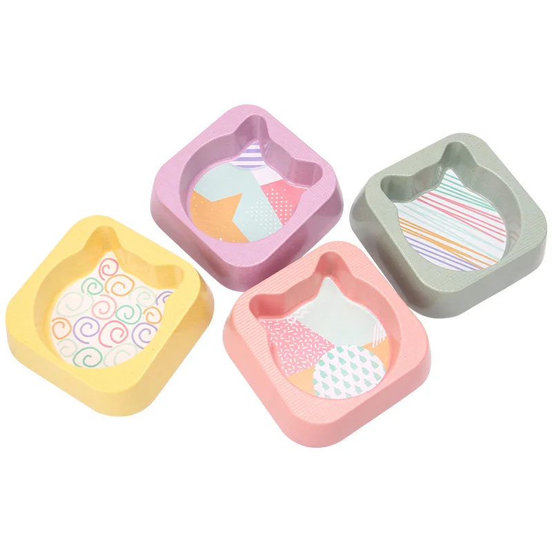 Pet cat bowl dog bowl  bobo bamboo fiber single dog cat bowl pet supplies