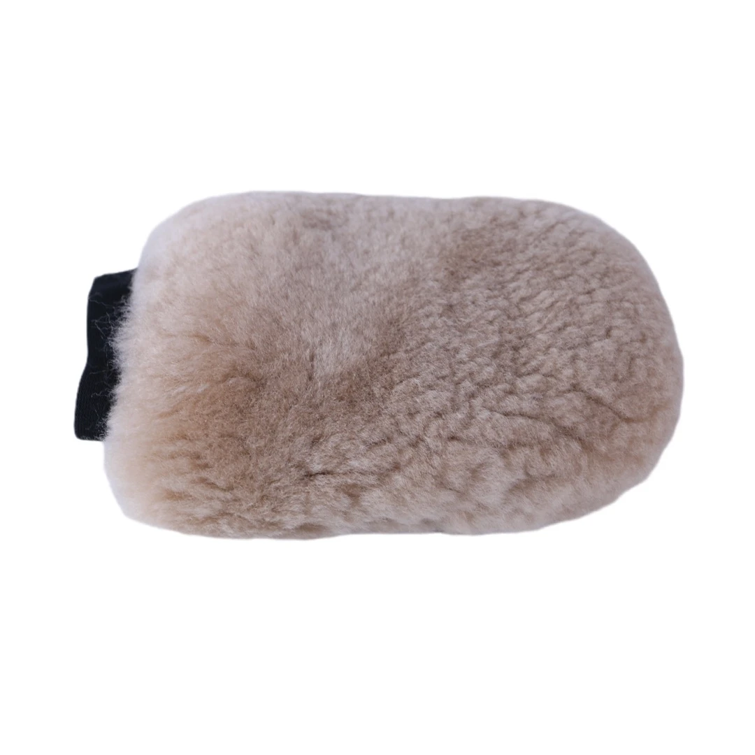 Natural Lambskin Wool Car Wash Mitt Extra Scratch-Free Sheepskin Wash Mitt