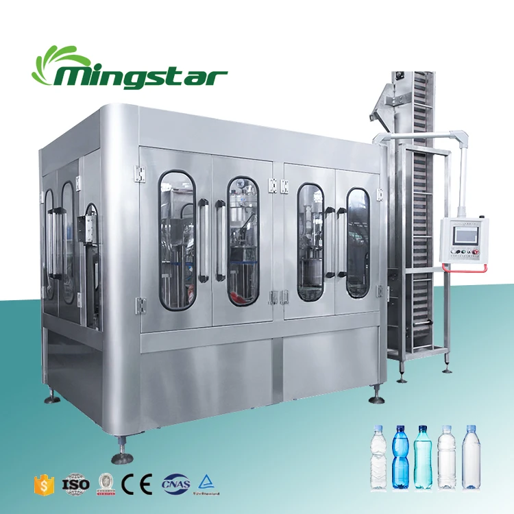 Automatic 3 in1 still water processing and bottling plant machine equipment