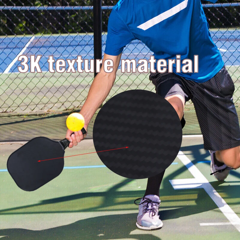 Индивидуальный логотип из углеродного волокна pickleball весло ракетка на заказ paddle