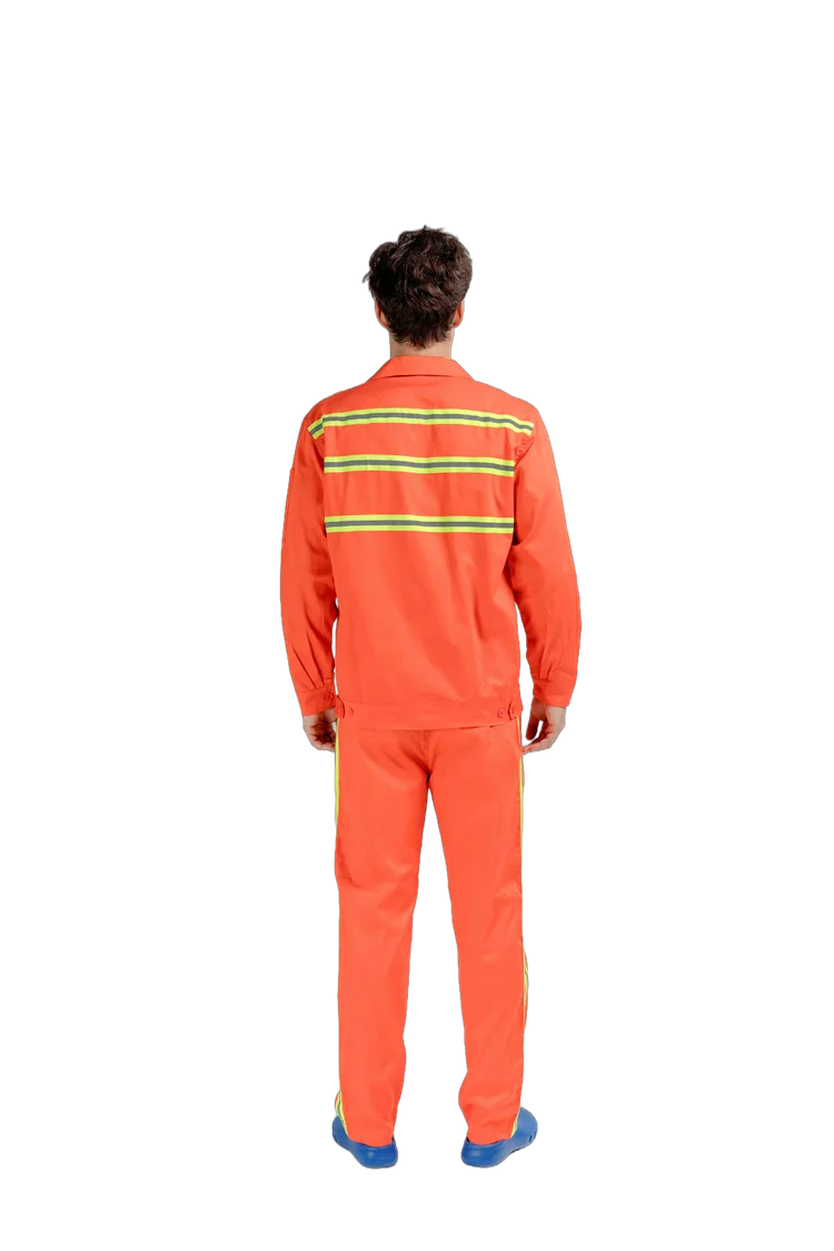 Wholesale Two Pieces Oil Resistant Coverall Safety Uniforms Suit Work Clothes Unisex Workwear