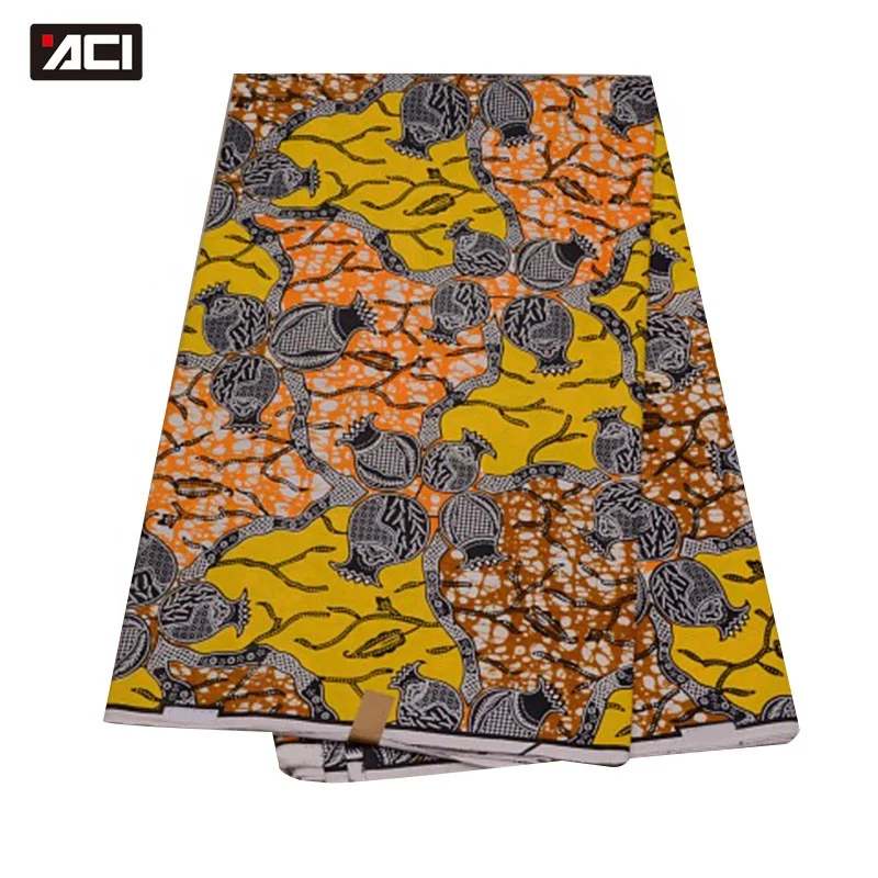 ACI Products co. ltd реальные воск ткань Африканский Воск принты Гана Tissu африкен Нигерия батик из
