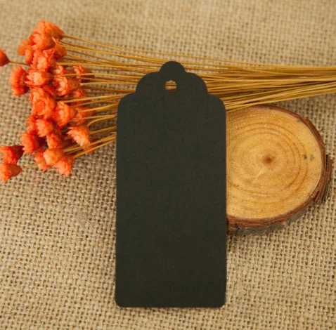 Custom brand  logo  hangtag label kraft paper clothing hang tag