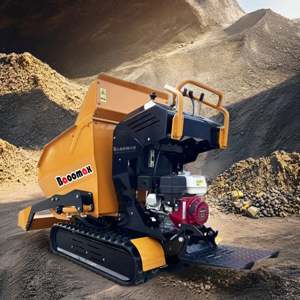 Китай 500 кг Мини гусеничный Электрический самосвал самозагрузочный мини-погрузчик с двигателем для сноса и строительства площадки