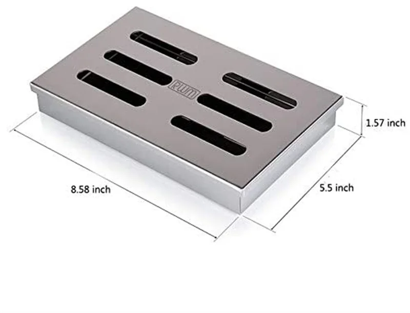 Hot Sell Heavy Duty Barbecue Smoker Box For Grill BBQ Wood Chips