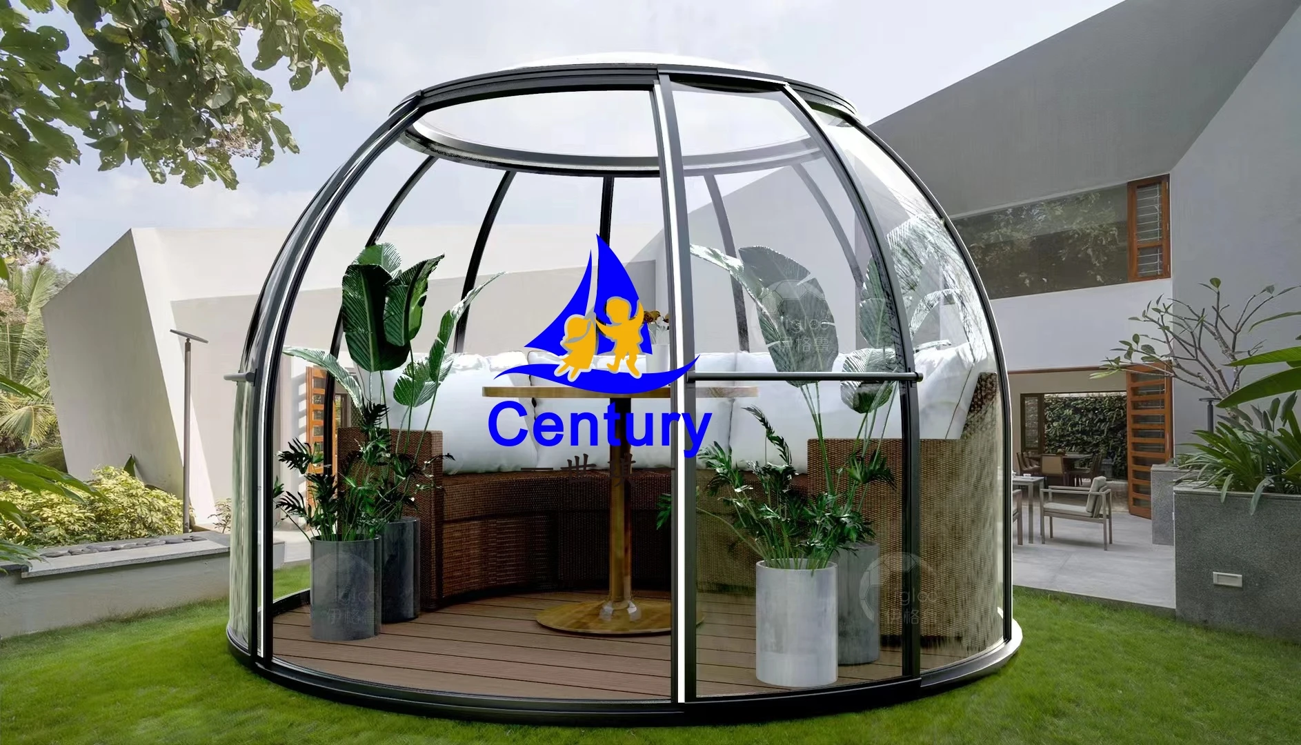 Polycarbonate Sheet Clear Sky Dome Polycarbonate For Resorts Camping Geodesic Dome