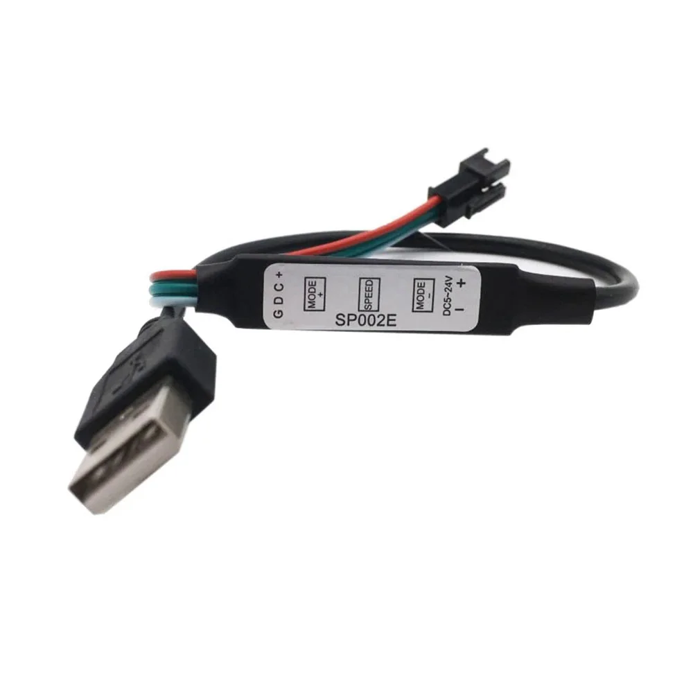 Mini LED Pixel RGB Controller DC5V 3-Button Remote SP002E for WS2811 WS2812B Pixel Led Strip with Lighting Controller