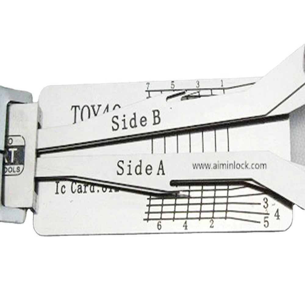 High Quality Smart Locksmith Tool TOY40 lock cylinder opening reader lock pick set for Lexus Toyota